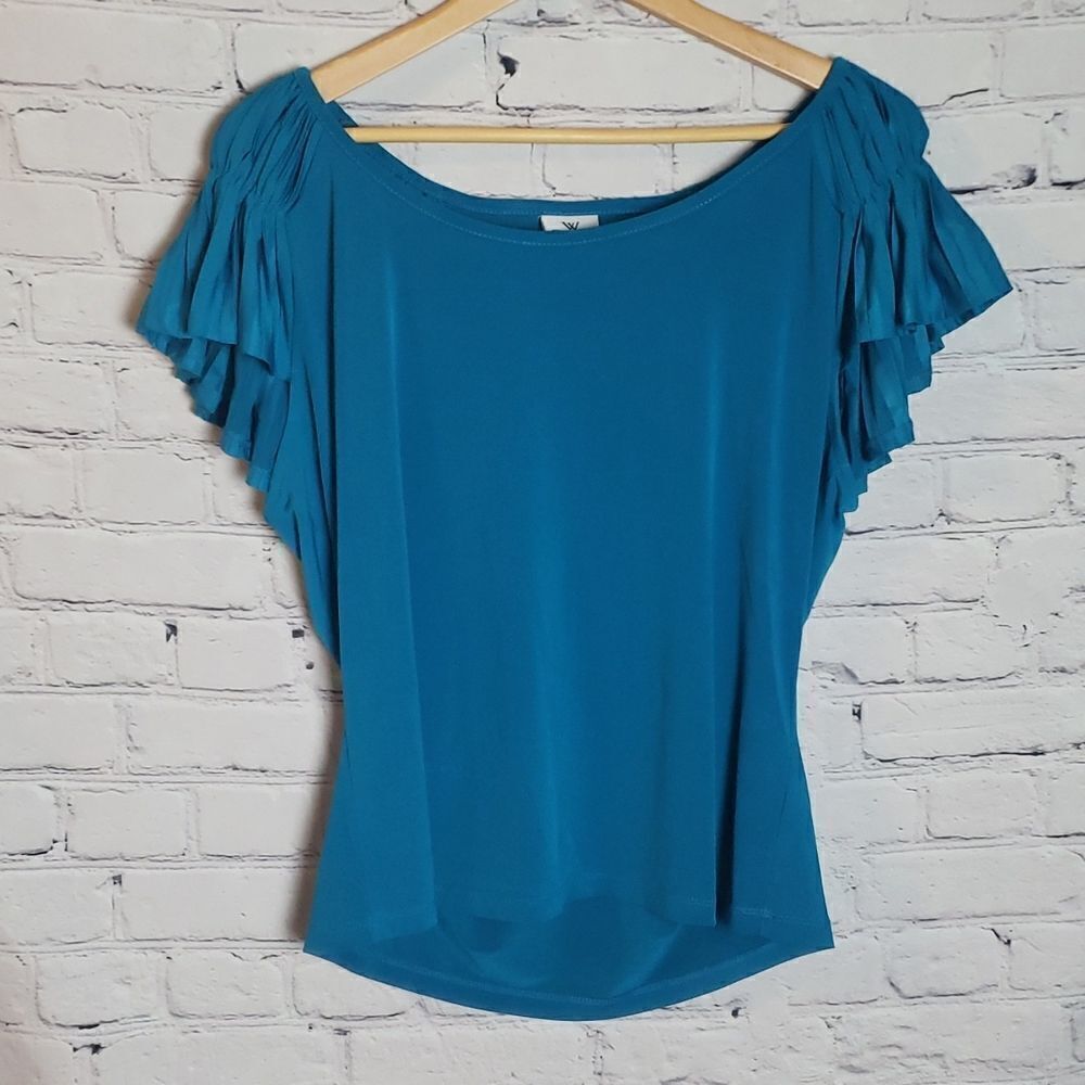 Worthington Blue Blouse Top‎